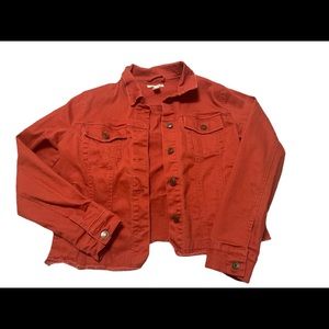 Miami- Jean Jacket Coat with Frayed Hem